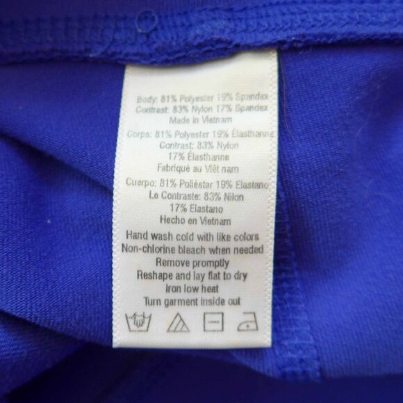 Alo Women XXS 7/8 High-Waist Moto Legging in Sapphire Blue - Picture 12 of 12